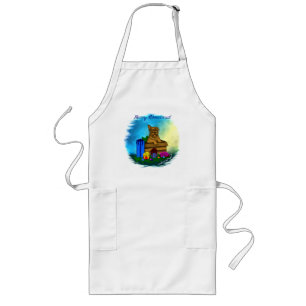 Puppy in A Box , Merry Xmas Long Apron