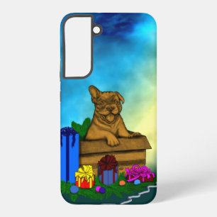Puppy in A Box , Merry Xmas Samsung Galaxy Case