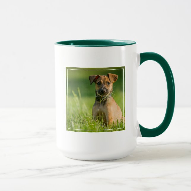 Puppy In The Grass Mug (Right)