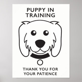 Puppy in Training Sign
