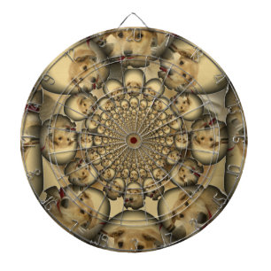Puppy Kaleidoscope Art Print Dartboard