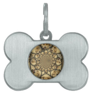 Puppy Kaleidoscope Art Print Pet ID Tag