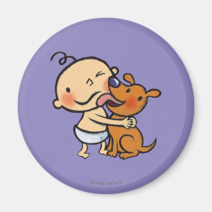 Puppy Kisses for the Baby Magnet