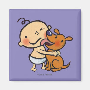 Puppy Kisses for the Baby Magnet
