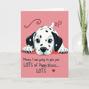 Puppy Kisses Mothers Day Card