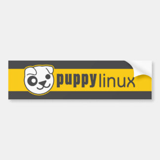 Puppy Linux bumper sticker
