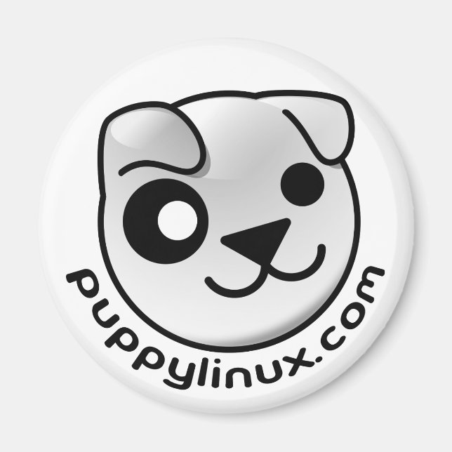 puppy linux dot com magnet (Front)