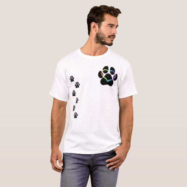 PUPPY LOVE Black T-Shirt (Front Full)