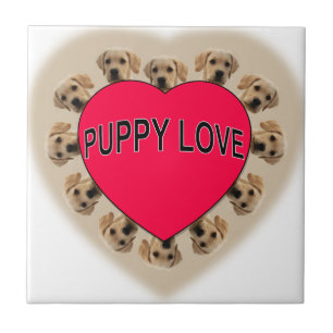Puppy Love Ceramic Tile