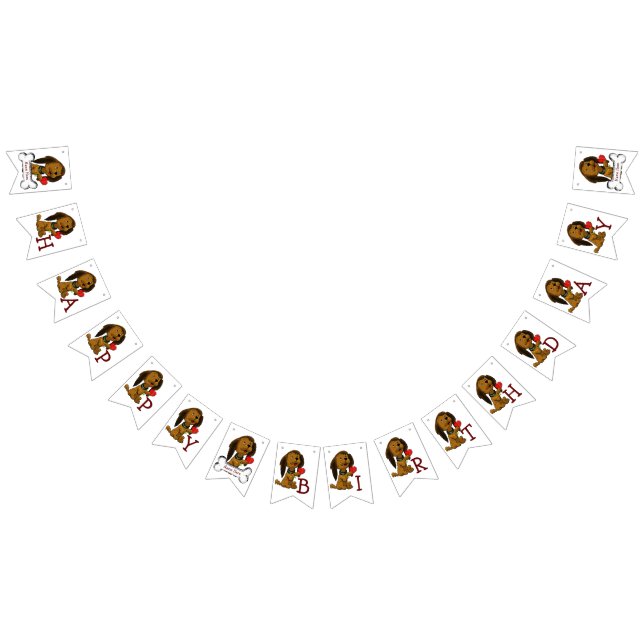 Puppy Love Child's Birthday Bunting (All)