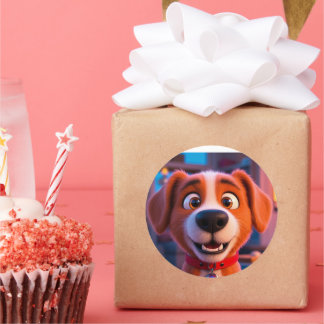 PuppY Love Classic Round Sticker