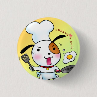 Puppy Love Cooking 3 Cm Round Badge