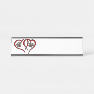 Puppy Love Desk Name Plate