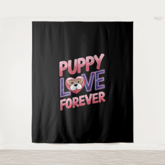 Puppy Love Forever Dog Tapestry