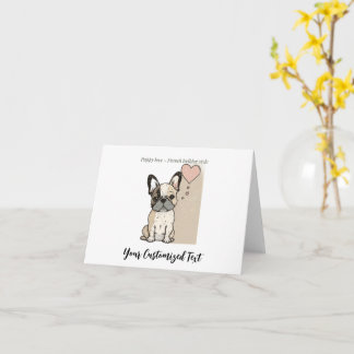 Puppy love - French bulldog style T-Shirt Card