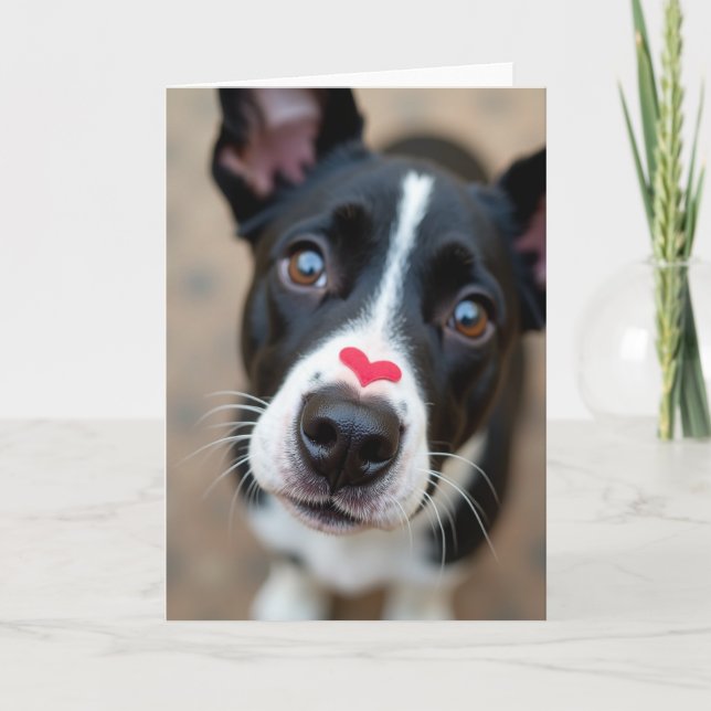 Puppy Love Heart Card (Front)