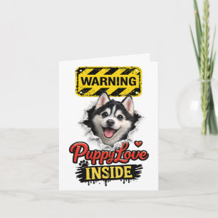 Puppy Love Inside – Valentine’s Day Card