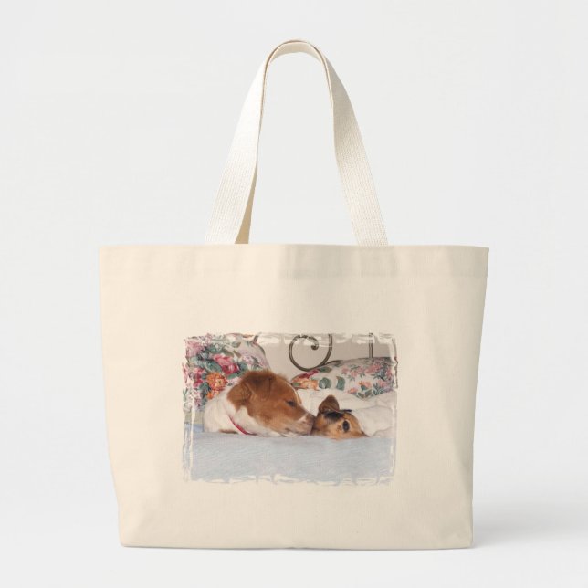 PUPPY LOVE LARGE TOTE BAG (Front)