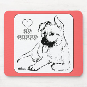 Puppy Love Mouse Pad