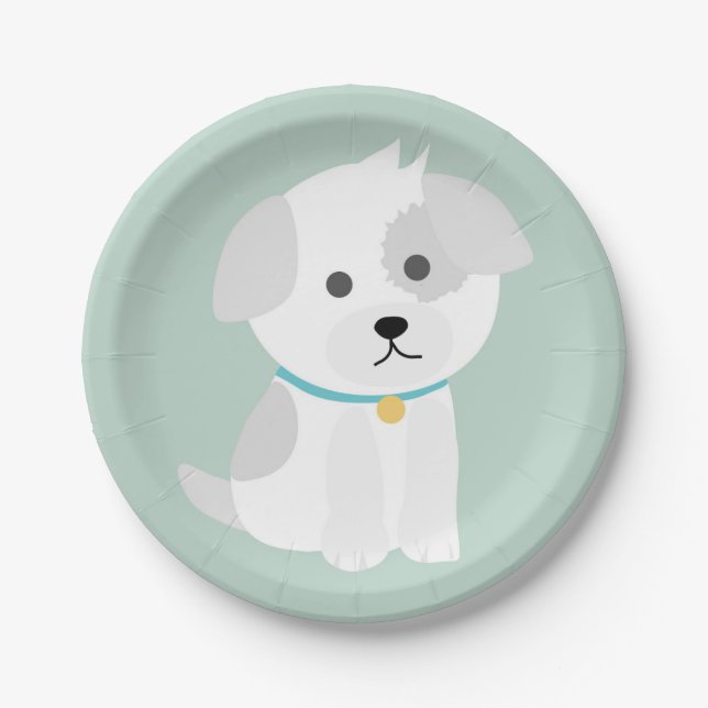 Puppy Love Paper Plate (Front)