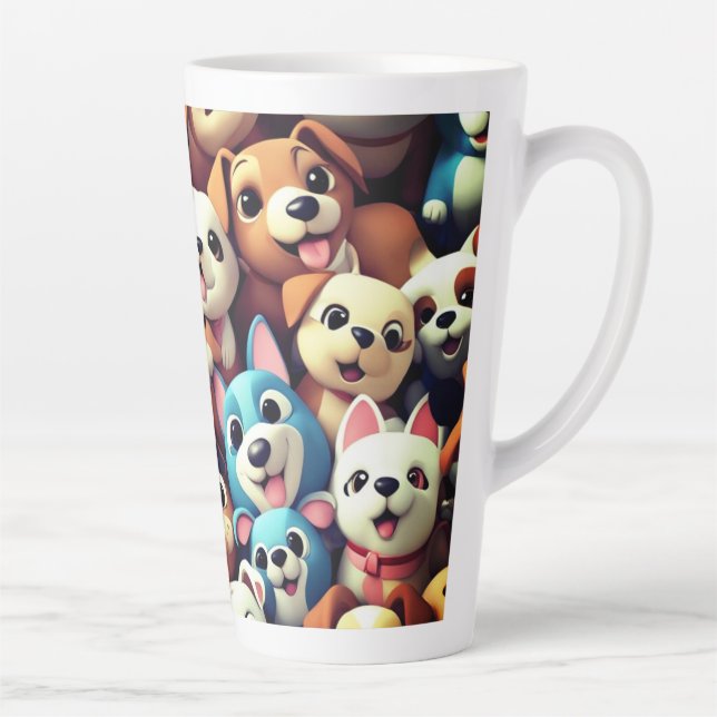 Puppy Love please  Latte Mug (Right)