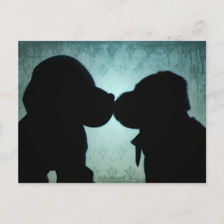 Puppy love postcard
