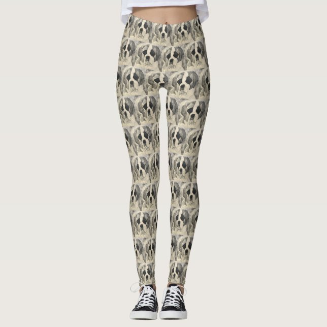 Puppy Love St. Bernard Leggings (Front)