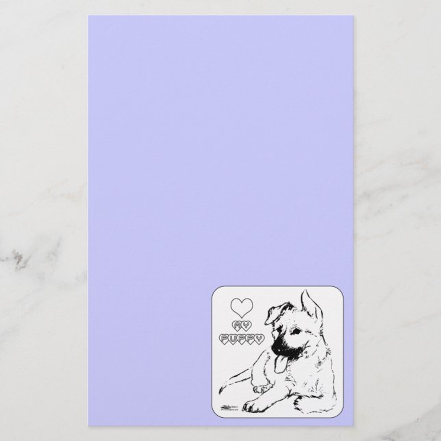 Puppy Love Stationery (Front)