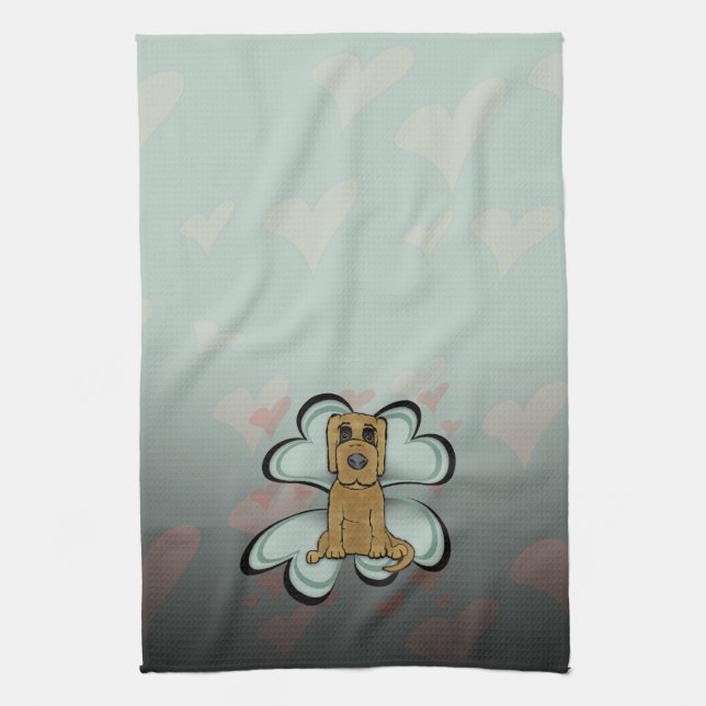 Puppy Love Tea Towel (Vertical)