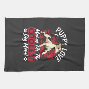 Puppy Love the Coolest Dog Mum! My Mum Is Cool Dog Tea Towel