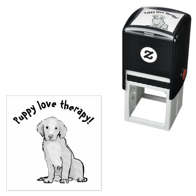 Puppy love therapy self-inking stamp (In Situ)