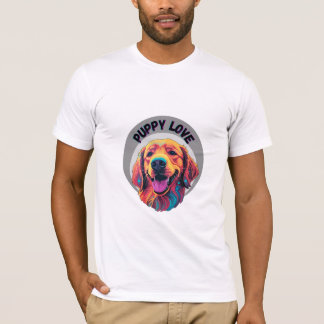 "PUPPY LOVE" title with dog logo  T-Shirt