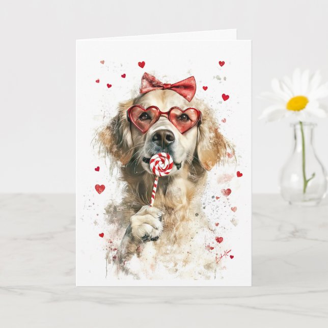 Puppy Love Valentine's Day Card (Small Plant)