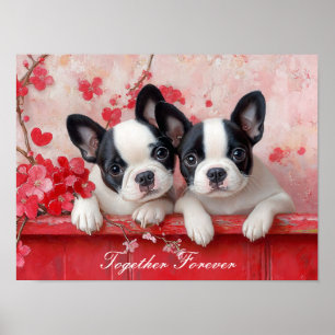Puppy Love. with Customisable Text Poster
