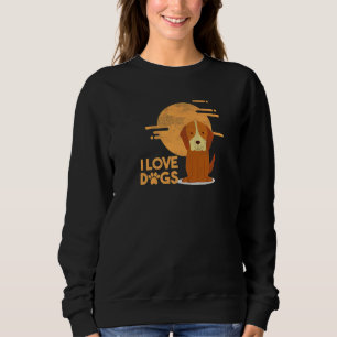 Puppy Lover I Love Dog Animal Rescue Pet Owner Dog Sweatshirt