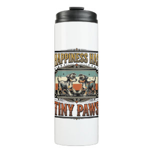 Puppy Lover Shirt Vintage Engraving Dog Humour Des Thermal Tumbler