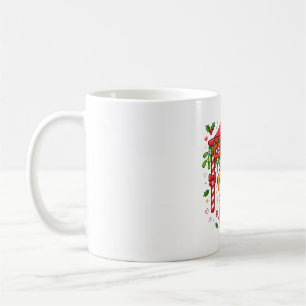 Puppy Mistletoe Kissing Booth Funny Art Coffee Mug