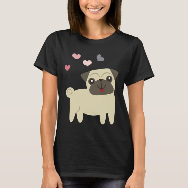 puppy mops, gift for pug, buldog lovers Classic T- T-Shirt (Front)