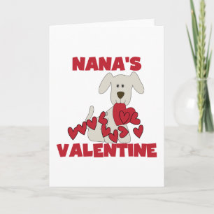 Puppy Nana's Valentine Tshirts and Gifts Holiday Card
