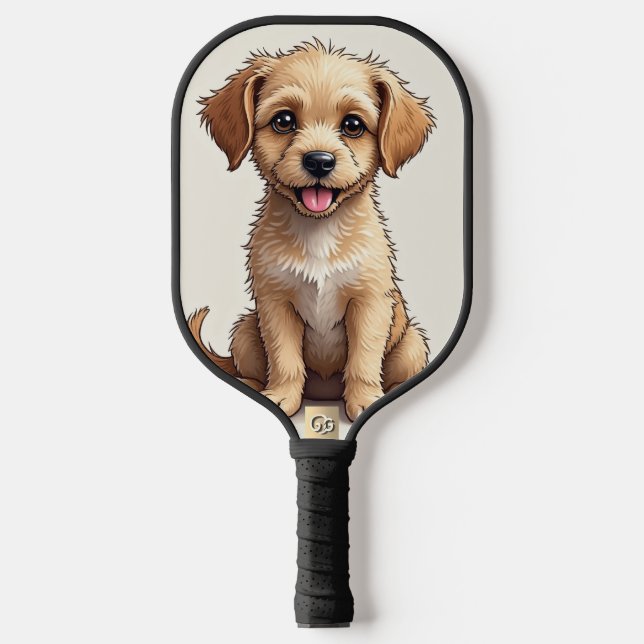 Puppy number one Pickleball Paddle (Front)