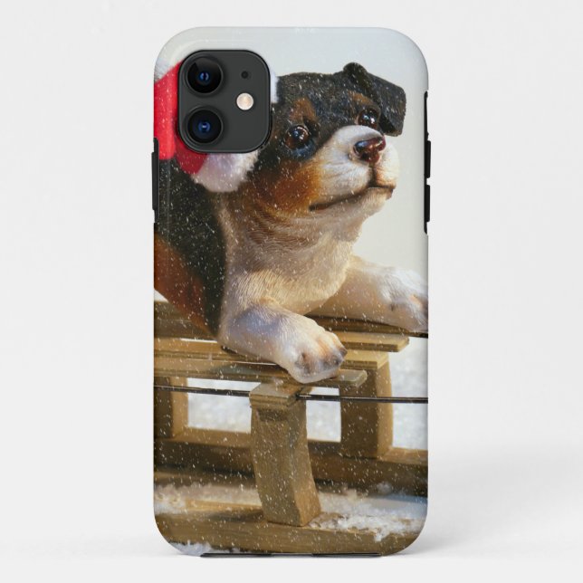Puppy on a Sled Case-Mate iPhone Case (Back)