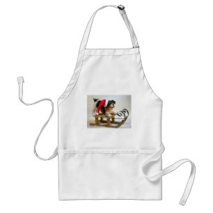 Puppy on a Sled Standard Apron