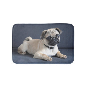 Puppy On Lounging Couch Bath Mat