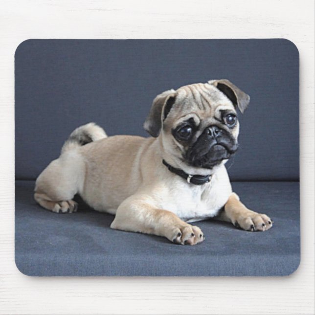 Puppy On Lounging Couch Mouse Pad (Front)