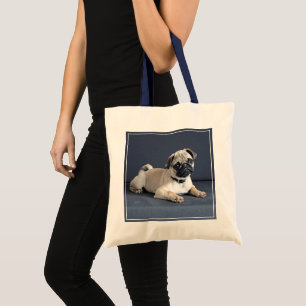 Puppy On Lounging Couch Tote Bag