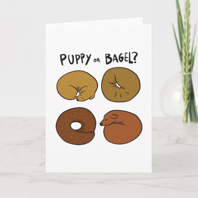 PUPPY OR BAGEL CARD (Front)