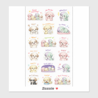 Puppy Pals – Cute Mood Sticker Pack
