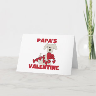 Puppy Papa's Valentine Tshirts and Gifts Holiday Card
