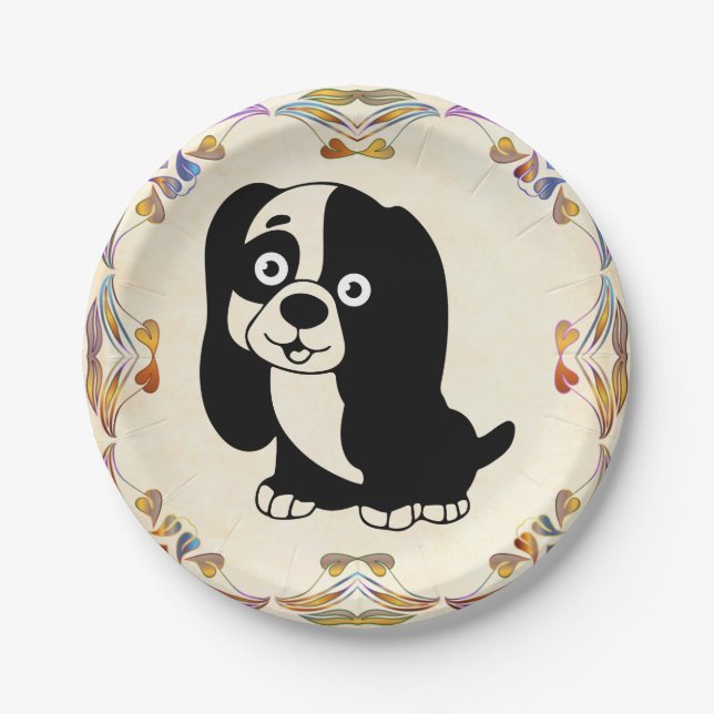 Puppy Paper Plate (Front)