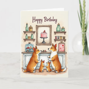 Puppy Party Birthday Card